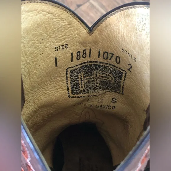 Horse Power Croc Exotic Print Square Toe Cowboy Western Boots Youth size 1 - Picture 3 of 6